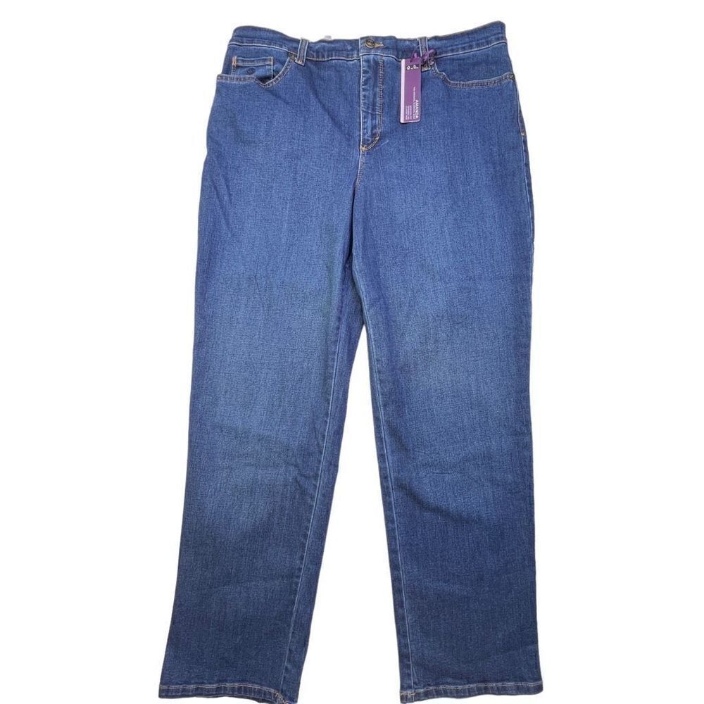 New Gloria Vanderbilt Women's Amanda Classic Rise Tapered Jean Heritage Fit blue